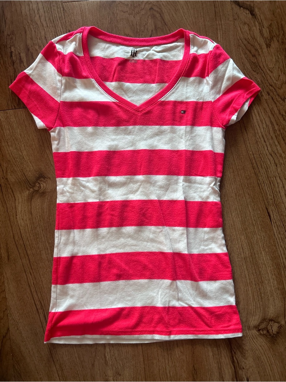 5 for $25 Tommy Hilfiger Striped V-Neck Top